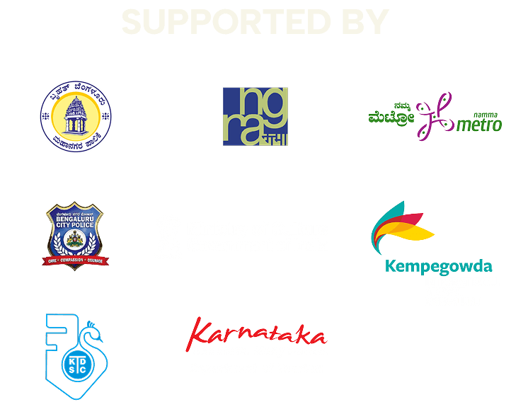 Supporters - BMRCL, BBMP, Bengaluru City Police, Bengaluru Traffic Police, BLR Airport, Ministry of Culture, NGRA